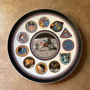 NASA Apollo Mission Commemorative Plate